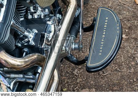 Bordeaux , Aquitaine  France - 11 06 2022 : Harley Davidson American Motorcycle Brand Logo And Text 