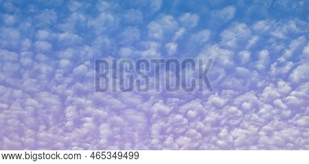 Beautiful Clouds In The Dawn Sky, Wide View