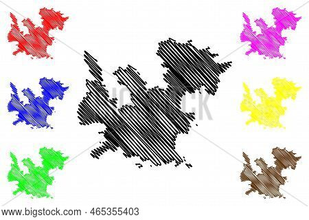 Cabrera Island (kingdom Of Spain, Balearic Islands) Map Vector Illustration, Scribble Sketch Cabrera