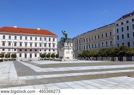 Munich, Germany - July 9, 2011: Statue Of Kurfürst Maximilian In Munich In Germany