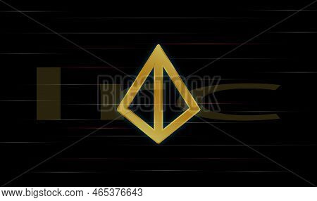 Loopring-lrc Virtual Currency Images. 3d Illustrations. Coin Logo.