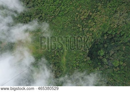 Green Landscape Of Mombacho Volcano