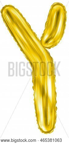 Silver Foil Inflatable Toys Font Hebrew Letters Balloons. 3d Illustration Of A Realistic Letter Tsad