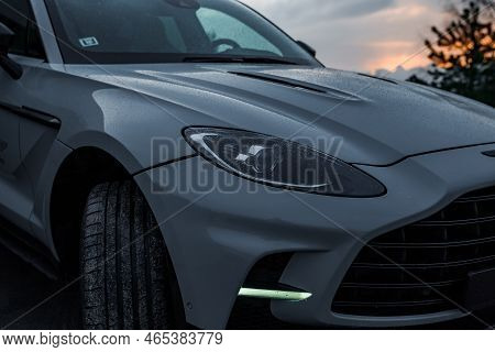 Close Up View Of The Aston Martin 2022 Dbx