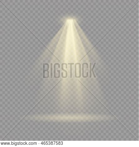 Glow Yellow Spotlight Special And Light Effect.