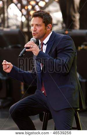 Nowy Jork maj 31: Jeff Timmons 98 stopni wykonuje na NBC 