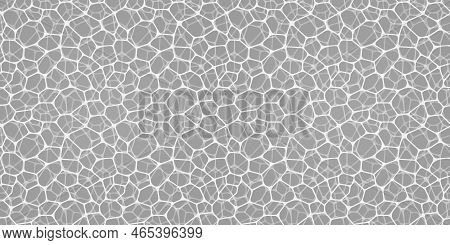 Transparent Water Surface Vector Seamless Pattern. Closeup Watery Template Wallpeper With Ripples, W