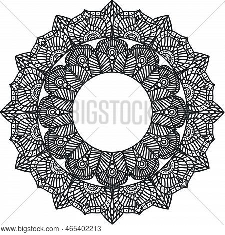 Mandala Art Design In Circle. Simple Mandala Design Floral Mandala Art Beautiful Mandala Artwork Des