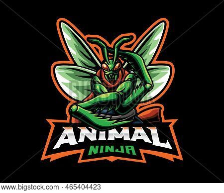 Mantis Ninja Mascot Logo Design