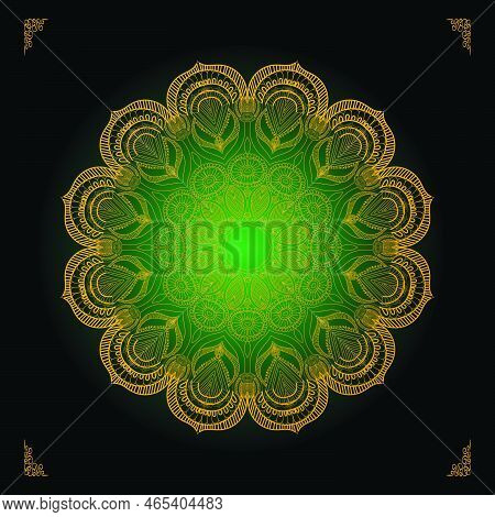 Mandala Art Design In Circle. Simple Mandala Design Floral Mandala Art Beautiful Mandala Artwork Wit