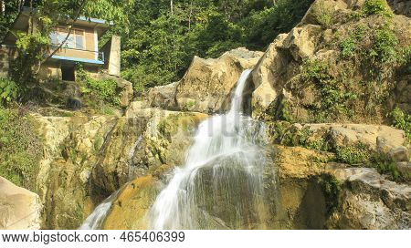 Beautiful Natural Stone Suhom Waterfall Aceh, Indonesia