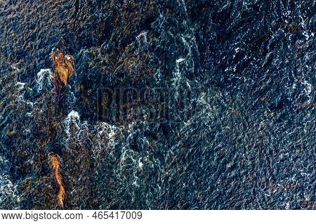 Rapid Waterfall Of Venta - Ventas Rumba, The Widest Waterfall In Europe, Top Down View, Kuldiga