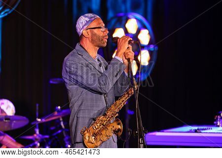 Cracow, Poland - July 08, 2022: Kenny Garrett Quintet Performing Live On The Kijow Centre Stage At S