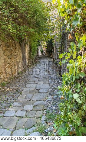 Impression Of Bussana Vecchia, A Former Ghost Town Of The Liguria Region In Italy