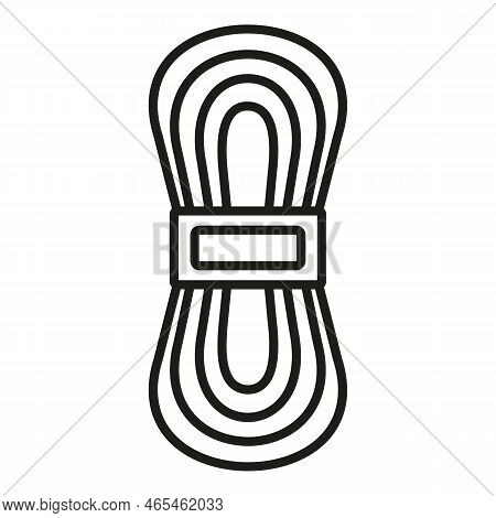 Textille Icon Outline Vector. Knit Yarn. Scarf Sweater