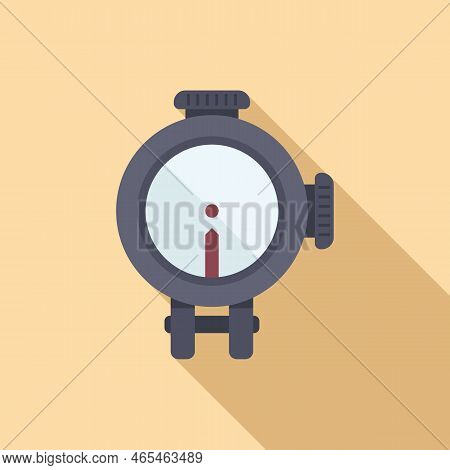 Sight Icon Flat Vector. Rifle Scope. Target Scope