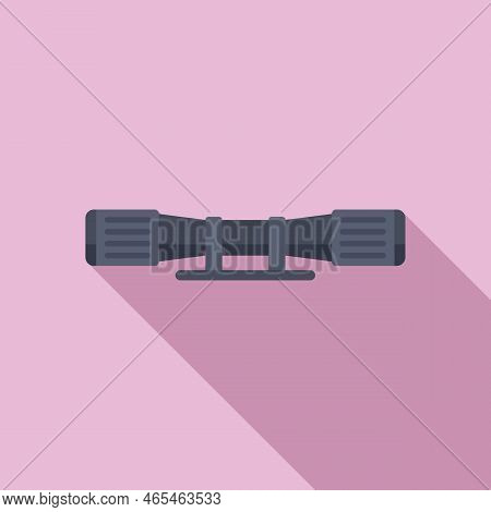 Cross Telescopic Icon Flat Vector. Circle Sight. Sniper Rifle