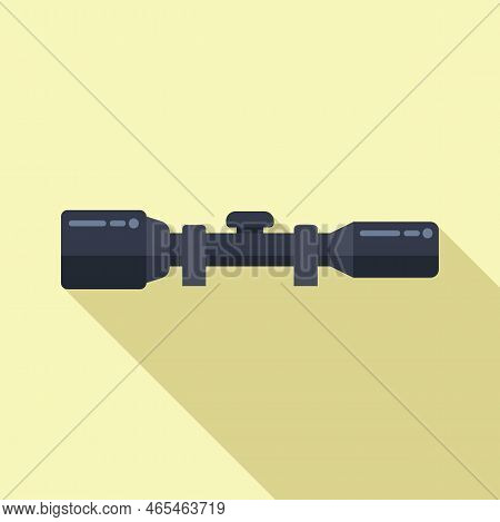 Modern Sight Icon Flat Vector. Rifle Gun. Target Cross