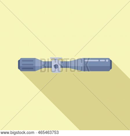 Weapon Sight Icon Flat Vector. Rifle Cross. Telescope Sniper