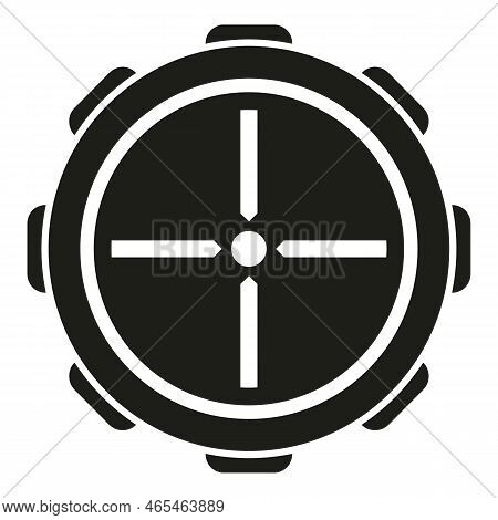 Telescopic Cross Icon Simple Vector. Rifle Scope. Sight Target