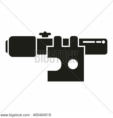 Sniper Telescopic Sight Icon Simple Vector. Rifle Gun. Scope Target