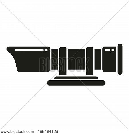 Steel Scope Icon Simple Vector. Rifle Gun. Military Sniper