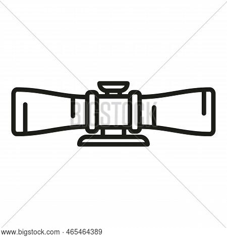 Cross Telescopic Icon Outline Vector. Circle Sight. Sniper Rifle