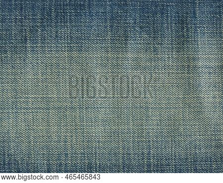 Jeans Fabric Texture. High Quality Stock Photo. The Connection Of The Fibers Of The Fabric.