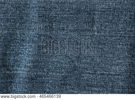 Jeans Fabric Texture. High Quality Stock Photo. The Connection Of The Fibers Of The Fabric.