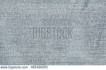 Jeans Fabric Texture. High Quality Stock Photo. The Connection Of The Fibers Of The Fabric.