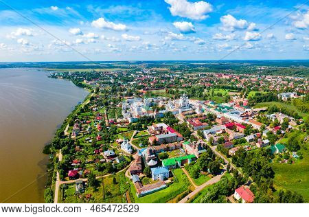 Rostov Kremlin And Lake Nero Aerial Panoramic View In Rostov Veliky Or Rostov The Great In Yaroslavl