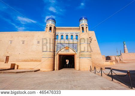 Polvon Darvoza Or Eastern Gate Of The Itchan Kala, An Ancient Walled Inner Town Of The City Of Khiva