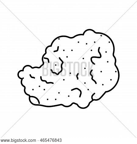 Travertine Stone Line Icon Vector. Travertine Stone Sign. Isolated Contour Symbol Black Illustration