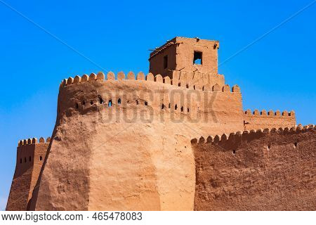 Kunya Ark Means Old Fortress Is A Citadel Inside The Ichan Kala Ancient Town In Khiva, Uzbekistan