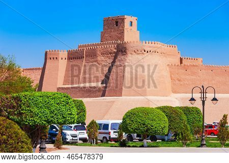 Kunya Ark Means Old Fortress Is A Citadel Inside The Ichan Kala Ancient Town In Khiva, Uzbekistan