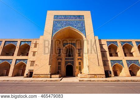 Kukeldash Madrasah Is An Ancient Madrasa In The Centre Of Bukhara City In Uzbekistan
