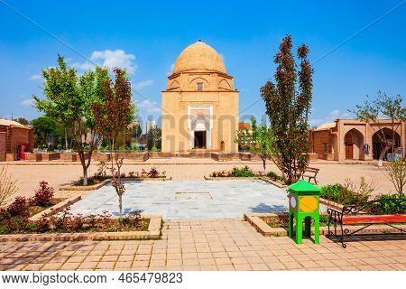 The Rukhabad Mausoleum Is A Memorial And Cult Structure Of The Xiv Century In Samarkand City, Uzbeki