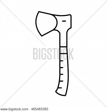 Hatchet Hatchet Line Icon Vector. Hatchet Hatchet Sign. Isolated Contour Symbol Black Illustration