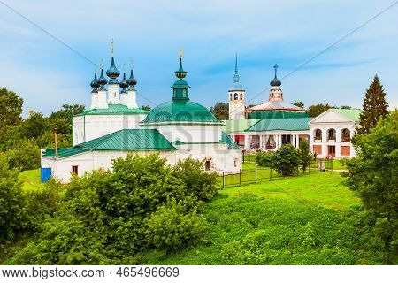 Church Of The Entry Into Jerusalem And Pyatnitskaya Church Of St. Paraskevi Pyatnitsa In Suzdal City