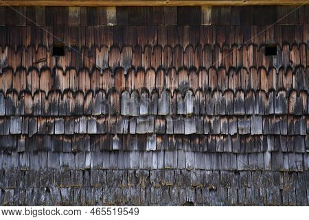 Farmhouse With Lots Of Wood And Stone In Detail