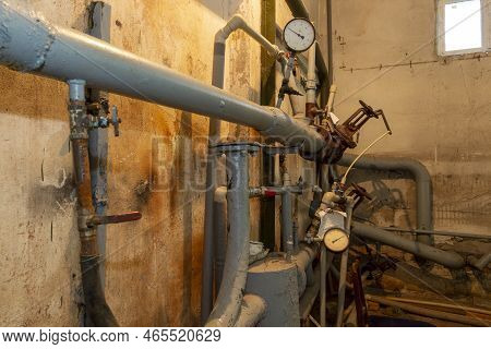 View Of The Suffering System Of Heating Of A Residential Building