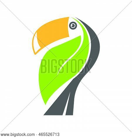 Toco Toucan Logo Icon Design Illustration