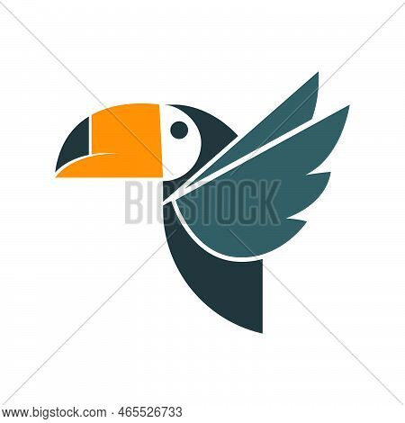 Toco Toucan Logo Icon Design Illustration