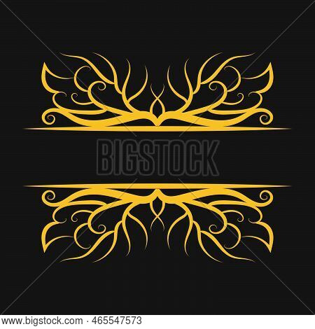 Luxury Gold Vintage Title Frame Png Transparent Background For Wedding Invitation Card