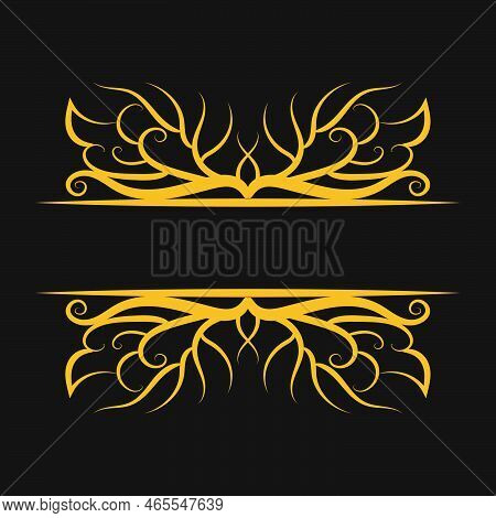 Luxury Gold Vintage Title Royal Frame For Wedding Invitation Card Design