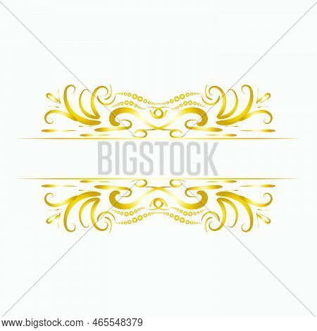 Luxury Gold Vintage Royal Title Frame Png Transparent Background For Wedding Invitation