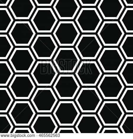 Honeycomb Seamless Pattern. Abstract Geometric Honeycomb Seamless Pattern. Hexagon Pattern. Vector I