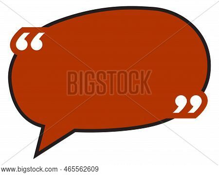 Citation Empty Cloud In Comic Speech Balloon Style