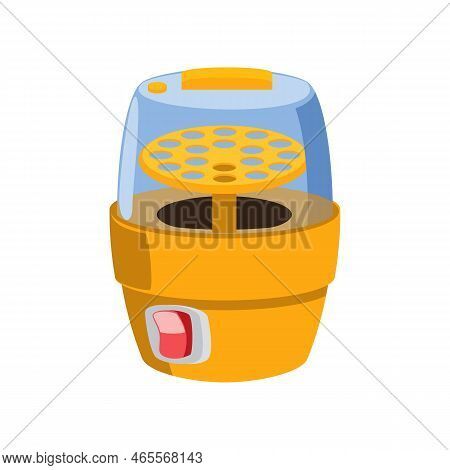 Electric Steriliser For Baby Milk Flat Vector Illustration. Accessory Or Equipment For Moms, Cleanin