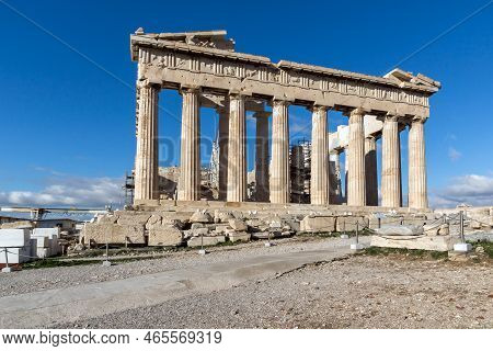 Parthenon At The Acropolis Of Athens, Attica, Greece
